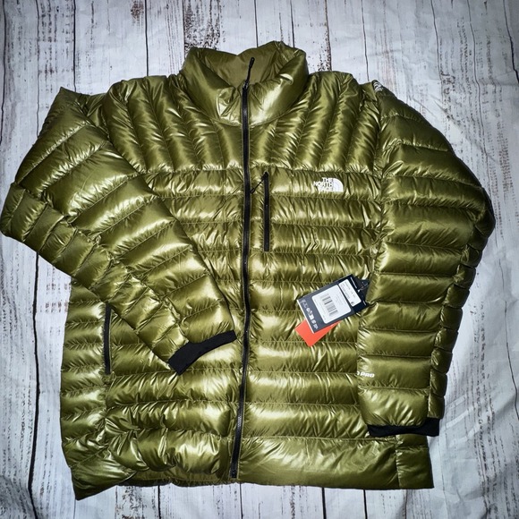 NWT Mens North Face Summit Series Breithorn Jacket XXL Green puffer 800 Pro $380 - Picture 1 of 9